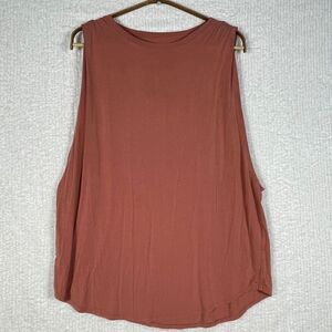 Lululemon Rusty Paprika Orange All Yours Boyfriend Tank Top Sleeveless Size 8